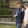 SUITS -- "The Other Time" Episode 306 -- Pictured: (l-r) Gabriel Macht as Harvey Specter, James McCaffrey as Gordon Specter -- (Photo by: Ian Watson/USA Network)