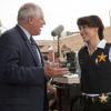 THE CHICAGO CODE: Illinois Governor Pat Quinn (L) visits the set of THE CHICAGO CODE and chats with series star Jennifer Beals (R) on Thursday, September 16 in Chicago.  &#xa9;2010 Fox Broadcasting Co. Cr: Chuck Hodes/FOX