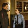 THE CHICAGO CODE: Jarek (Jason Clarke, L) gets a visit from an unlikely visitor in in &quot;Greylord and Gambit,&quot; part 1 of the season finale episode of THE CHICAGO CODE airing Monday, May 16 (9:00-10:00 PM ET/PT) on FOX.  Also pictured: Devin Kelley (R) &#xa9;2011 Fox Broadcasting Co. CR: Jeffery Garland/FOX