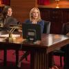 "TBD" -- Alicia and Elsbeth put their legal battle on hold when the government brings an economic espionage charge against both of their clients. Meanwhile, Diane sets her sights on moving Florrick/Agos/Lockhart into the Lockhart/Gardner/Canning office space, leading to a battle with her former partners David Lee and Louis Canning, on THE GOOD WIFE, Sunday, Oct. 26 (9:30-10:30 PM, ET/9:00-10:00 PM, PT), on the CBS Television Network. Pictured (L-R) Julianna Margulies as Alicia Florrick, Jan Maxwell as Camilla Vargas and Carrie Preston as Elsbeth Tascioni  Photo: Jeff Neumann ÃÂ©2014 CBS Broadcasting, Inc. All Rights Reserved