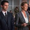 "Message Discipline" -- While preparing his case against Cary, Finn discovers a potentially devastating piece of evidence, which could have ramifications for Alicia and Peter.  Meanwhile, Eli becomes wary when a new prospective candidate emerges in the race for State\'s Attorney, on THE GOOD WIFE, Sunday, November 2, 2014 (9:30-10:30 PM, ET/9:00-10:00 PM, PT), on the CBS Television Network.  Pictured (l-r) Matthew Goode as Finn Polmar and Connie Nielsen as Ramona Lytton Photo: Jeff Neumann ÃÂ©2014 CBS Broadcasting, Inc. All Rights Reserved