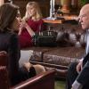 "Dark Money" -- When Colin Sweeney accuses a television producer of basing an unflattering character and show on his life, Diane and Cary must prove that they are capable of handling his case as Alicia focuses on the race for State\'s Attorney. Also, Alicia competes against Frank Prady for a major campaign donation, on THE GOOD WIFE, Sunday, March 1 (9:00-10:00 PM, ET/PT), on the CBS Television Network. Pictured (L-R)  Julianna Margulies as Alicia Florrick and  Ed Asner guest stars as a major donor to the Democratic Party, Guy Redmayne . Photo: Jeff NeumannÃÂ©2014 CBS Broadcasting, Inc. All Rights Reserved