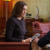 "Dark Money" -- When Colin Sweeney accuses a television producer of basing an unflattering character and show on his life, Diane and Cary must prove that they are capable of handling his case as Alicia focuses on the race for State\'s Attorney. Also, Alicia competes against Frank Prady for a major campaign donation, on THE GOOD WIFE, Sunday, March 1 (9:00-10:00 PM, ET/PT), on the CBS Television Network. Pictured (L-R)  Julianna Margulies as Alicia Florrick and  Ed Asner guest stars as a major donor to the Democratic Party, Guy Redmayne . Photo: Jeff NeumannÃÂ©2014 CBS Broadcasting, Inc. All Rights Reserved