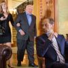 "Dark Money" -- When Colin Sweeney accuses a television producer of basing an unflattering character and show on his life, Diane and Cary must prove that they are capable of handling his case as Alicia focuses on the race for State\'s Attorney. Also, Alicia competes against Frank Prady for a major campaign donation, on THE GOOD WIFE, Sunday, March 1 (9:00-10:00 PM, ET/PT), on the CBS Television Network. Pictured (L-R)Ed Asner guest stars as a major donor to the Democratic Party , Guy Redmayne   and  David Hyde Pierce as Frank Prady . Photo: Jeff NeumannÃÂ©2014 CBS Broadcasting, Inc. All Rights Reserved