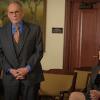 "Winning Ugly" -- When potential voter fraud is discovered in the State\'s Attorney election, Eli and Alicia take steps to stop a recount by enlisting the help of a well-respected civil rights lawyer, Spencer Randolph . Also, Diane learns she unwittingly submitted false evidence in Cary\'s case, on THE GOOD WIFE, Sunday, April 12 (9:00-10:00 PM, ET/PT), on the CBS Television Network. Pictured (L-R)  Ron Rifkin Guest Stars as Civil Rights Lawyer Spencer Randolph and Julianna Margulies as Alicia Florrick  Photo: JOJO WHILDEN ÃÂ©2015 CBS Broadcasting, Inc. All Rights Reserved
