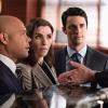 "Untitled - 622" -- When Alicia (Julianna Margulies) gets a suspicious call from a client, she discovers that he\'s being held in a secret police facility where people are detained without being officially booked on THE GOOD WIFE,  SUNDAY, MAY 10 (9:00-10:00 PM, ET/PT), on the CBS Television Network.  Pictured (L-R) Chris Butler as Matan Brody, Julianna Margulies  as Alicia Florrick, Matthew Goode as Finn Polmar and Jane Alexander ad Judge Morris Photo: Jeff NeumannÃÂ©2015 CBS Broadcasting, Inc. All Rights Reserved