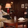 "Innocents" -- Alicia argues a complex museum vandalism case that involves photographs a mother took of her son, and considers enlisting the help of investigator Jason Crouse (Jeffrey Dean Morgan). Also, Cary must deal with partner Howard Lyman\'s inappropriate conduct towards the younger associates at the offices of Lockhart, Agos & Lee, on THE GOOD WIFE, Sunday, Oct. 11 (9:30-10:30 PM, ET, 9:00-10:00 PM, PT) on the CBS Television Network. Pictured  (L-R) Julianna Margulies as Alicia Florrick and Chris Noth as Peter Florrick Photo: Paul Sarkis/CBS ÃÂ©2015 CBS Broadcasting, Inc. All Rights Reserved