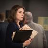 "Taxed" -- Alicia clashes with the bond court judge when she agrees to support a client\'s plea of innocence in a shoplifting case. Also, Diane is coerced by her client\'s counsel, Ethan Carver (Peter Gallagher), to argue against her own beliefs in a case about physician assisted suicide, on THE GOOD WIFE, Sunday, Oct. 25 (9:00-10:00 PM, ET, 9:00-10:00 PM, PT) on the CBS Television Network.   Pictured Julianna Margulies as Alicia Florrick Photo: Ali Paige Goldstein/CBS ÃÂ©2015 CBS Broadcasting, Inc. All Rights Reserved