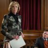 "Taxed" -- Alicia clashes with the bond court judge when she agrees to support a client\'s plea of innocence in a shoplifting case. Also, Diane is coerced by her client\'s counsel, Ethan Carver (Peter Gallagher), to argue against her own beliefs in a case about physician assisted suicide, on THE GOOD WIFE, Sunday, Oct. 25 (9:00-10:00 PM, ET, 9:00-10:00 PM, PT) on the CBS Television Network.  Pictured (L-R) Christine Baranski as Diane Lockhart and Michael J. Fox as Louis Canning Photo:  Michael Parmelee/CBS ÃÂ© 2015 CBS Broadcasting Inc. All Rights Reserved.