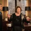 "Lies" -- Alicia and Lucca defend a client who was fired from a technology firm for failing a polygraph test. Also, Eli plots to leak something that would damage Peter\'s presidential campaign but could inadvertently hurt Alicia, on THE GOOD WIFE, Sunday, Nov. 8 (9:30-10:30 PM, ET/9:00-10:00 PM, PT) on the CBS Television Network. Pictured (L-R) Alan Cumming as Eli Gold,  Margo Martindale as Ruth Eastman  and Chris Noth as Peter Florrick Photo: Paul Sarkis/CBS ÃÂ©2015 CBS Broadcasting, Inc. All Rights Reserved