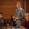 "Discovery" -- Alicia and Lucca join forces with Louis Canning (Michael J. Fox) to defend a website against an accusation of racial profiling. Also, Eli and Ruth worry about the nature of Alicia\'s relationship with Jason and how it could impact Peter\'s presidential campaign, on THE GOOD WIFE, Sunday, Nov. 29 (9:30-10:30 PM, ET/9:00-10:00 PM, PT) on the CBS Television Network.  Pictured (L-R) Nilaja Sun as Divya Feldman,  Nikki M. James  as Monica Timmons, Matt Czuchry as Cary Agos and Christine Baranski as Diane Lockhart Photo credit Paul Sarkis/ CBS ÃÂ© 2015 CBS BROADCASTING INC. ALL RIGHTS RESERVED.
