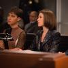 "Discovery" -- Alicia and Lucca join forces with Louis Canning (Michael J. Fox) to defend a website against an accusation of racial profiling. Also, Eli and Ruth worry about the nature of Alicia\'s relationship with Jason and how it could impact Peter\'s presidential campaign, on THE GOOD WIFE, Sunday, Nov. 29 (9:30-10:30 PM, ET/9:00-10:00 PM, PT) on the CBS Television Network. Pictured (L-R)  Cush Jumbo as Lucca Quinn , Julianna Margulies as Alicia Florrick and Michael Chernus as Spencer Harman  Photo credit Paul Sarkis/ CBS ÃÂ© 2015 CBS BROADCASTING INC. ALL RIGHTS RESERVED.