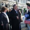 "Iowa" -- Tensions run high as the entire Florrick family is crammed into Peter\'s campaign bus with Eli and Ruth on their way to the Iowa Caucuses. Once there, Peter attempts a high-risk political stunt to gain votes for his presidential bid, on THE GOOD WIFE, Sunday, Jan. 10 (9:00-10:00 PM, ET/PT) on the CBS Television Network.  Pictured (L-R) Margo Martindale as Ruth Eastman and Chris Noth as Peter Florrick  Photo: JoJo Whilden ÃÂ©2015 CBS Broadcasting, Inc. All Rights Reserved