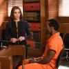 "Judged" -- Alicia argues against Judge Schakowsky (Christopher McDonald) when she learns that a former bond court client was wrongfully imprisoned. Also, Diane assists the student editor of a college newspaper when the school threatens to fire her for writing a politically charged article, on THE GOOD WIFE, Sunday, Jan. 31 (9:00-10:00 PM, ET/PT) on the CBS Television Network. Pictured (l-r)  Julianna Margulies as Alicia Florrick and Daniel J. Watts as Clayton Riggs Photo: David M. Russell/CBS ÃÂ©2015 CBS Broadcasting, Inc. All Rights Reserved