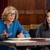 "Judged" -- Alicia argues against Judge Schakowsky (Christopher McDonald) when she learns that a former bond court client was wrongfully imprisoned. Also, Diane assists the student editor of a college newspaper when the school threatens to fire her for writing a politically charged article, on THE GOOD WIFE, Sunday, Jan. 31 (9:00-10:00 PM, ET/PT) on the CBS Television Network. Pictured Christine Baranski as Diane Lockhart and Jeffrey Dean Morgan as Jason Crouse Photo: David M. Russell/CBS ÃÂ©2015 CBS Broadcasting, Inc. All Rights Reserved