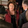 "Hearing" -- As the grand jury against Peter Florrick is assembled, with Assistant U.S. Attorney Connor Fox (Matthew Morrison) leading the proceedings, Alicia, Eli and Peter\'s lawyer, Mike Tascioni (Will Patton), attempt to discover what charges are being leveled against him. Also, Alicia and Jason attempt to spend a quiet weekend together but are interrupted by her meddling family, on THE GOOD WIFE, Sunday, March 6 (9:00-10:00 PM, ET/PT) on the CBS Television Network. Pictured  Margo Martindale as Ruth Eastman and Alan Cumming as  Eli Gold Photo David M. Russell  ÃÂ© 2016 CBS BROADCASTING INC. ALL RIGHTS RESERVED.
