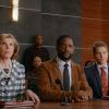 "Shoot" -- Diane, Cary and Lucca defend the grieving father of a shooting victim (Blair Underwood) in a defamation suit over a billboard he put up describing a gun store owner as a murderer. Also, a romantic rendezvous between Alicia and Jason is interrupted when Alicia learns that Grace is being accused of plagiarizing her college entrance essay, on THE GOOD WIFE, Sunday, March 20 (9:00-10:00 PM, ET/PT) on the CBS Television Network. Pictured (l-r)  Christine Baranski as Diane Lockhart,  Blair Underwood Guest Stars as the Grieving Father, Matt Czuchry as Cary Agos and Cush Jumbo as  Lucca Quinn Photo: Best Possible Screen Grab/CBS ÃÂ©2016 CBS Broadcasting, Inc. All Rights Reserved
