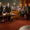 "End" -- THE GOOD WIFE reaches its dramatic conclusion on the series finale, Sunday, May 8 (9:00-10:00 PM, ET/PT) on the CBS Television Network. Pictured (l-r) Matthew Morrison as AUSA Connor Fox, Christine Baranski as Diane Lockhart, Chris Noth as Peter Florrick and Cush Jumbo as Lucca Quinn  Photo: Jeff Neumann/CBS ÃÂ©2016 CBS Broadcasting, Inc. All Rights Reserved