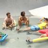 THE LEAGUE Rafi and Dirty Randy -- Episode 504 -- Airs Wednesday, September 25, 10:30 pm e/p) -- Pictured: (L-R) Seth Rogan as Dirty Randy, Jason Mantzoukas as Rafi, Andrew Daly as Ethan, David Krumholtz as Joel -- CR: Patrick McElhenney/FXX