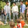 THE LEAGUE Heavy Petting -- Episode 506 Wednesday, October 9, 10:30 pm e/p) -- Pictured: (L-R) Jon Lajoie as Taco, Nick Kroll as Ruxin, Stephen Rannazzisi as Kevin, Katie Aselton as Jenny -- CR: Patrick McElhenney/FXX