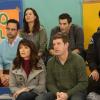 THE LEAGUE The Credit Card Alert -- Episode 511 -- Airs Wednesday, November 13, 10:00 pm e/p) -- Pictured: (front, L-R) Nick Kroll as Ruxin, Katie Aselton as Jenny, Stephen Rannazzisi as Kevin, Jon Lajoie as Taco -- CR: Patrick McElhenney/FXX