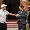 THE LEAGUE -- Episode 1: "Sitting Shiva" (Airs Wednesday, September 3, 10:00 PM e/p). Pictured: (L-R) Paul Scheer as Andre, Mark Duplass as Pete, Nick Kroll as Ruxin. CR: Jennifer Clasen/FXX