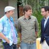 THE LEAGUE: L-R: Paul Scheer, Mark Duplass and Nick Kroll on THE LEAGUE episode THE SUKKAH airing Oct. 13 on FX. CR: Patrick McElhenney / FX.