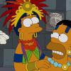 THE SIMPSONS: In the 23rd annual &quot;Treehouse of Horror,&quot; we go back to ancient times where a Mayan Homer and Marge are witness to the prediction that 2012 will be the end of the world in the all-new &quot;Treehouse of Horror XXIII&quot; episode of THE SIMPSONS airing Sunday, Oct. 7 (8:00-8:30 PM ET/PT) on FOX.   THE SIMPSONS &#x2122; and &#xa9; 2012 TCFFC ALL RIGHTS RESERVED.