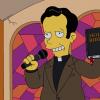 THE SIMPSONS: Reverend Lovejoy is introduced to the trendy new reverend in town (guest voice Edward Norton) in the all-new &quot;Pulpit Friction&quot; episode of THE SIMPSONS airing Sunday, April 28 (8:00-8:30 PM ET/PT) on FOX. THE SIMPSONS &#x2122; and &#xa9; 2013 TCFFC ALL RIGHTS RESERVED.