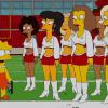 THE SIMPSONS: Lisa is recruited by the cheerleaders of the local pro football team, the Springfield Atoms in the all-new &quot;Labor Pains&quot; episode of THE SIMPSONS airing at a special time Sunday, Nov. 17 (9:00-9:30 PM ET/PT) on FOX.&#xa0; THE SIMPSONS &#x2122; and &#xa9;&#xa0;2013 TCFFC ALL RIGHTS RESERVED.