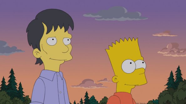 THE SIMPSONS: Bart befriends a recent transfer student and aspiring falconry champion (guest voice Daniel Radcliffe) in the “Diggs” episode of THE SIMPSONS airing Sunday, March 9 (8:00-8:30 PM ET/PT) on FOX.  THE SIMPSONS ™ and © 2014 TCFFC ALL RIGHTS RESERVED.