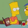 THE SIMPSONS: In attempt to bring the family together, Marge forces everyone to hand in their electronics and take a trip to a book store in the all-new “No Good Read Goes Unpunished” episode of THE SIMPSONS airing Sunday, March 25, (9:00-9:30 PM ET/PT). Pictured: Bart and Millhouse. THE SIMPSONS ™ and © 2017 TCFFC ALL RIGHTS RESERVED.