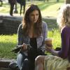 The Vampire Diaries -- "Do You Remember The First Time?" -- Image Number: VD607a_0109.jpg -- Pictured (L-R): Nina Dobrev as Elena and Candice Accola as Caroline (back to camera) -- Photo: Bob Mahoney/The CW -- ÃÂ© 2014 The CW Network, LLC. All rights reserved.
