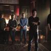 The Vampire Diaries -- "I\'m Thinking of You All The While" -- Image Number: VD622b_0189.jpg -- Pictured (L-R): Michael Trevino as Tyler, Matt Davis as Alaric, Zach Roerig as Matt, Ian Somerhalder as Damon and Paul Wesley as Stefan -- Photo: Annette Brown/The CW -- ÃÂ© 2015 The CW Network, LLC. All rights reserved.