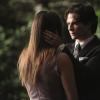 The Vampire Diaries -- "I\'m Thinking of You All The While" -- Image Number: VD622c_0192.jpg -- Pictured (L-R): Nina Dobrev as Elena (back to camera) and Ian Somerhalder as Damon -- Photo: Annette Brown/The CW -- ÃÂ© 2015 The CW Network, LLC. All rights reserved.
