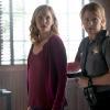 The Vampire Diaries -- "Nostalgia\'s a Bitch" --Image Number: VD810a_0276.jpg -- Pictured (L-R): Candice Accola as Caroline and Marguerite MacIntyre as Sheriff Forbes -- Photo: Annette Brown/The CW -- ÃÂ© 2016 The CW Network, LLC. All rights reserved.