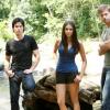 THE VAMPIRE DIARIES
"The Hybrid"
Behind-the-scenes.
(L-R): Ian Somerhalder, Nina Dobrev, and Matt Davis.
Photo credit: Quantrell Colbert/ The CW
© 2011 The CW Network, LLC. Al rights reserved.