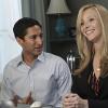 Maulik Pancholy as Kamal Prakash and Lisa Kudrow as Fiona Wallice in Web Therapy (Episode 2) - Photo: Courtesy of SHOWTIME - Photo ID: webtherapy_102_1625