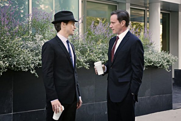 WHITE COLLAR -- "Taking Stock" Episode 512 -- Pictured: (l-r) Matt Bomer as Neal Caffrey, Tim DeKay as Peter Burke -- (Photo by: Giovanni Rufino/USA Network)